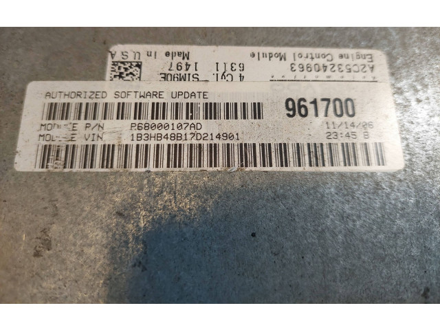 Řídící jednotka P68000107AD, 961700   Dodge Caliber 2005