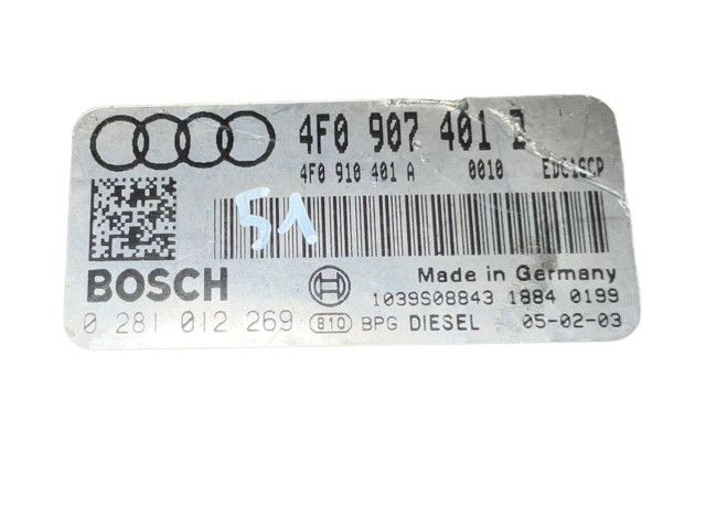 Блок управления двигателя 4F0907401B, 0281012279   Audi A6 S6 C6 4F