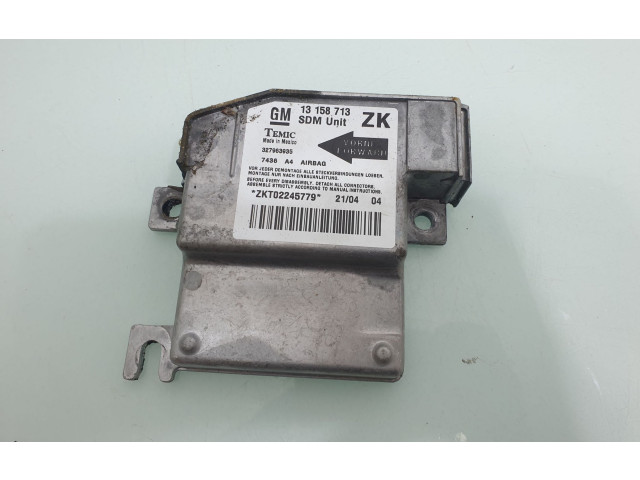 Блок подушек безопасности 13158713 Opel Meriva A