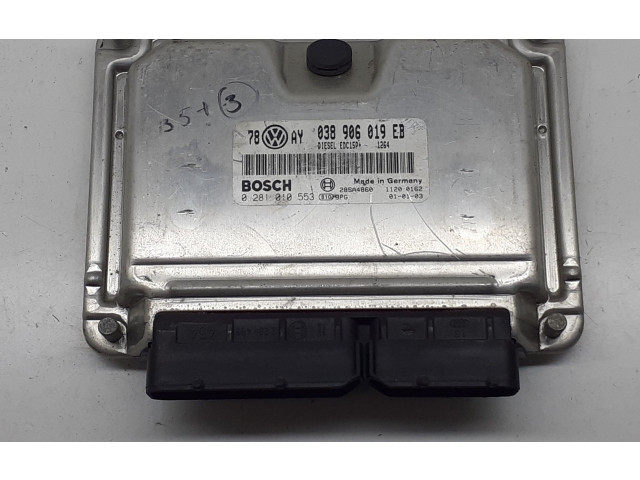 Řídící jednotka 038906019EB, 0281010553 Volkswagen PASSAT B5.5 2002