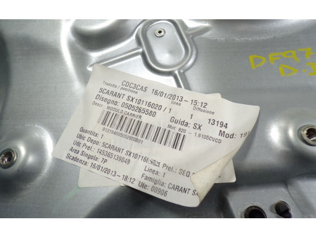 Передний механический механизм для подъема окна 71754404, 0505265450 Alfa Romeo Giulietta