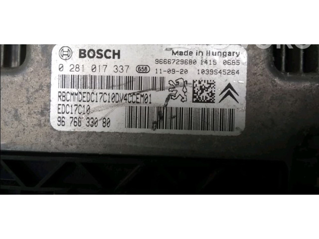 Блок управления двигателя 1609528980   Citroen C3