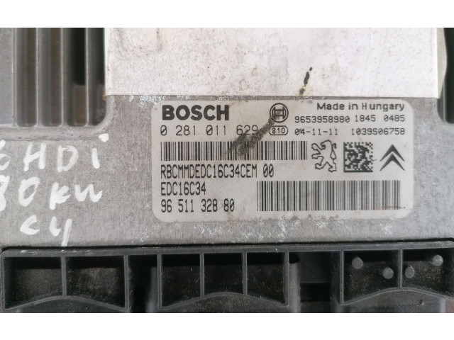 Řídící jednotka 0281011629, 9658158480 Citroen C4 I 2007