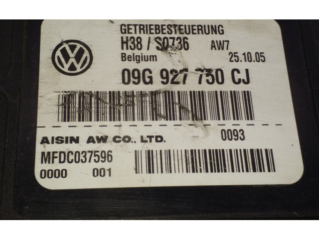 Блок управления коробкой передач 09G927750CJ, H38S0736   Volkswagen PASSAT B6