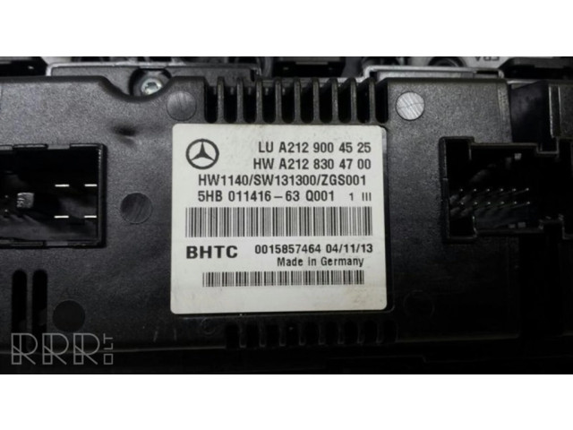 Блок управления климат-контролем A2129004525   Mercedes-Benz E W212