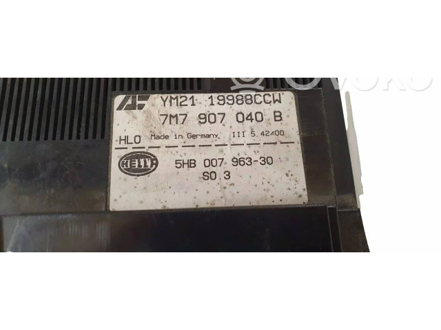 Блок управления климат-контролем YM2119988CCW, 7M7907040B Ford Galaxy