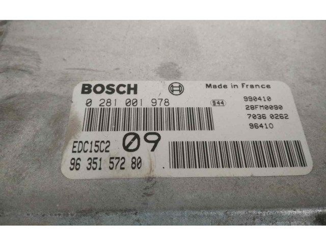 Řídící jednotka 0281001978 Citroen Berlingo 1999