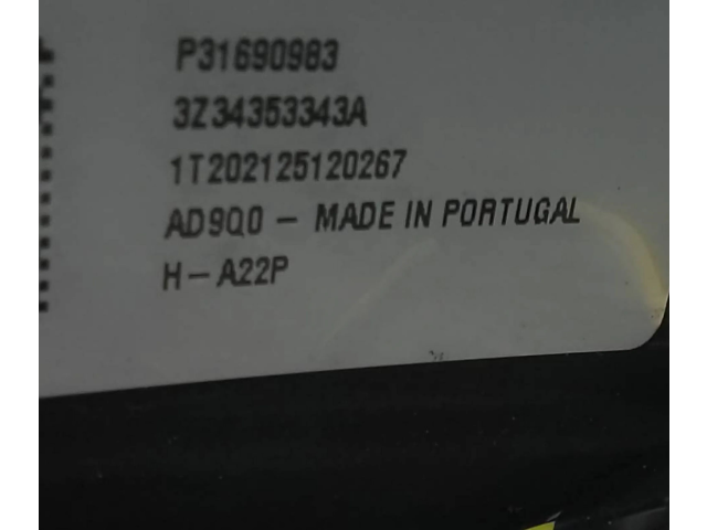 Руль Volvo XC40 - года 31690983, 3Z34353343A