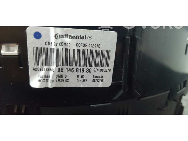 Панель приборов 9814681980, A2C98972500 Citroen DS4