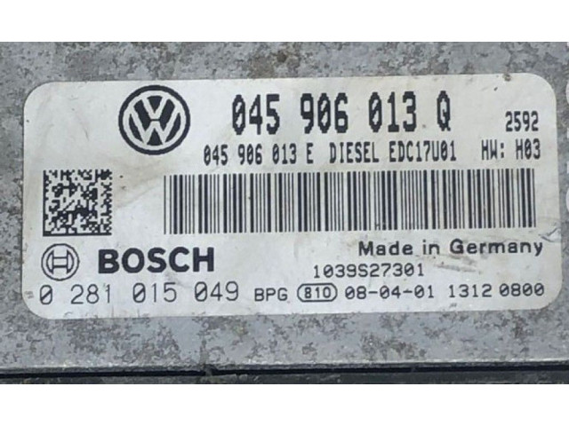 Блок управления двигателя 045906013Q Skoda Fabia Mk2 (5J)