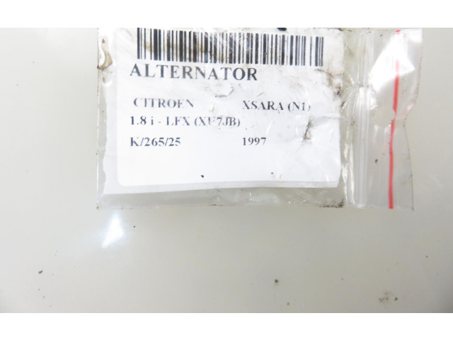 Генератор 9617861280, 0123310013 Citroen Xsara