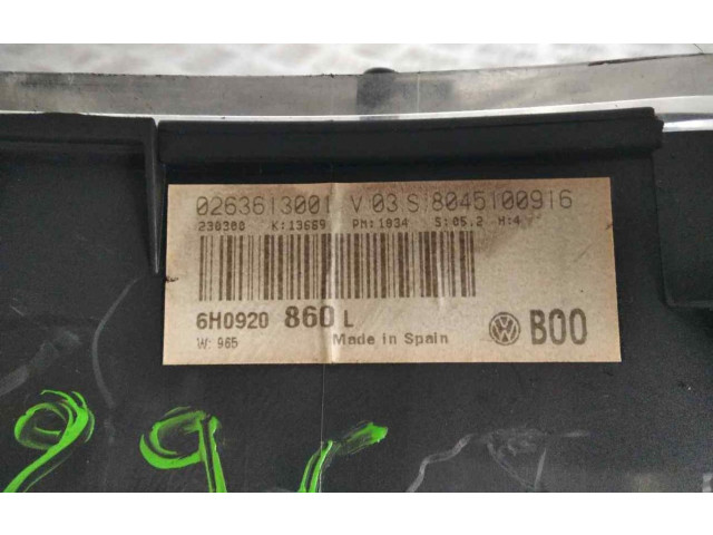 Přístrojová deska Seat Arosa 2000 6H0920860L