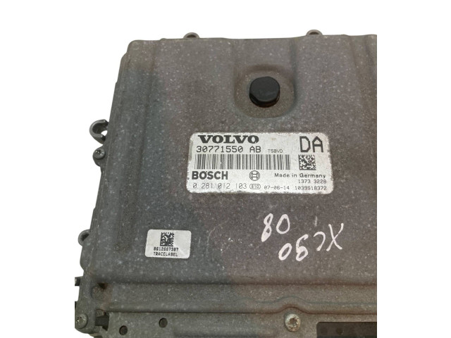 Блок управления двигателя 30771550AB, 0281012103 Volvo V70