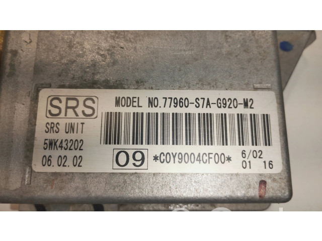 Блок подушек безопасности 77060S7AG920M2, C0Y9004CF00   Honda Stream