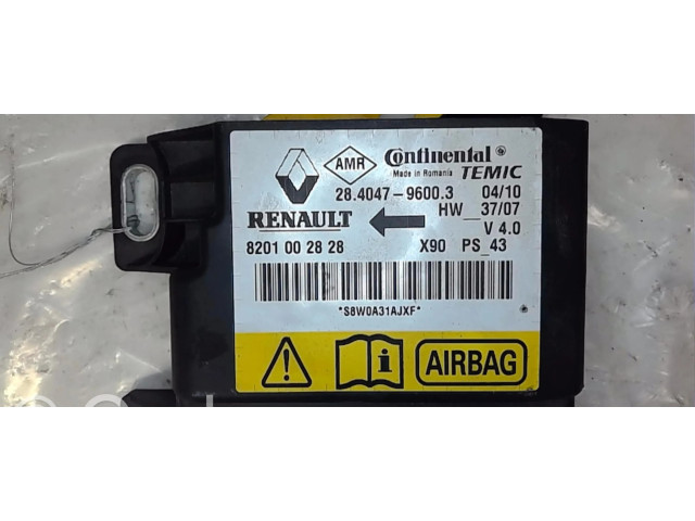 Блок подушек безопасности 8201163278 Dacia Logan I