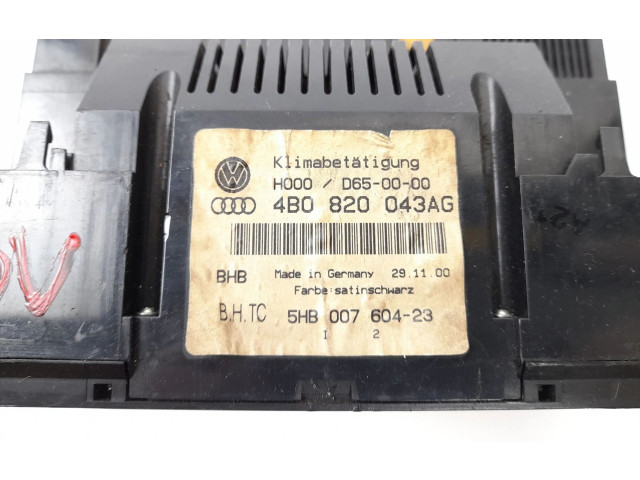 Блок управления климат-контролем 4B0820043AG, 5HB00760423   Audi A6 S6 C5 4B