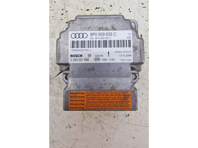 Блок подушек безопасности 8P0959655C, 0285001666   Audi A3 S3 8P