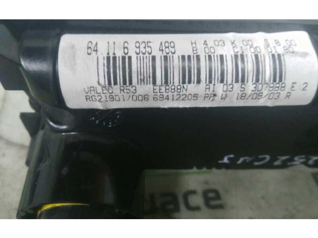 Блок управления климат-контролем 64116935489, 0070010   Mini One  Cooper R50  53