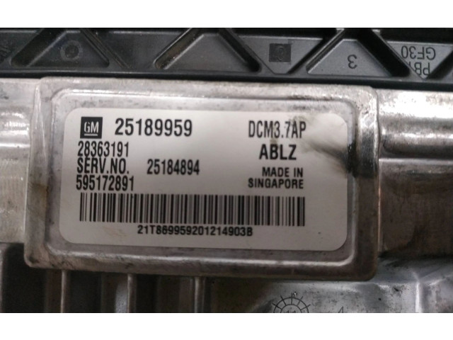 Řídící jednotka 25189959 Chevrolet Cruze 2013