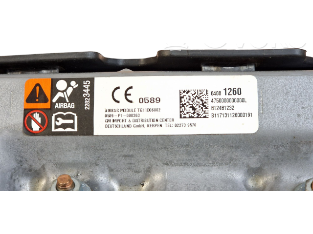 Подушка безопасности для колен 84081260, 812481232   Chevrolet Camaro