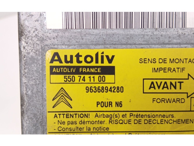 Блок подушек безопасности 9636894280, 550741100 Citroen Xsara