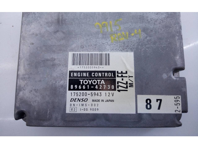 Řídící jednotka 8966142730, 1752005943   Toyota RAV 4 (XA10) 2001