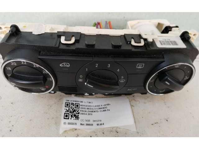 Блок управления климат-контролем A1698301385, 266920 Mercedes-Benz A W169