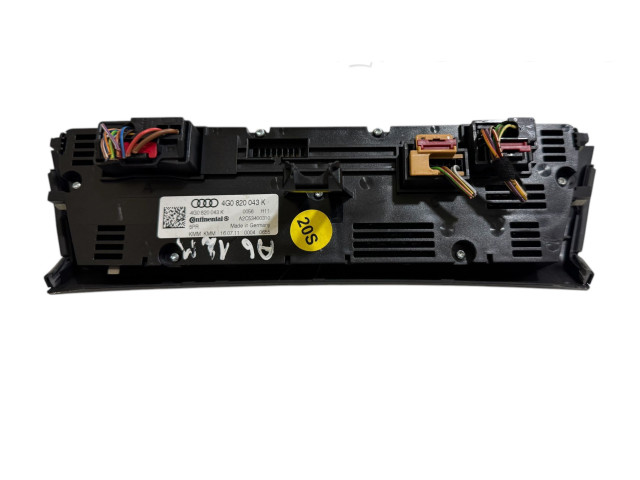 Блок управления климат-контролем 4G0820043K, A2C53400310   Audi A6 S6 C7 4G
