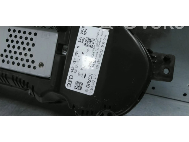 Přístrojová deska Audi A6 S6 C7 4G 2012 4G8920931N, 0263672117