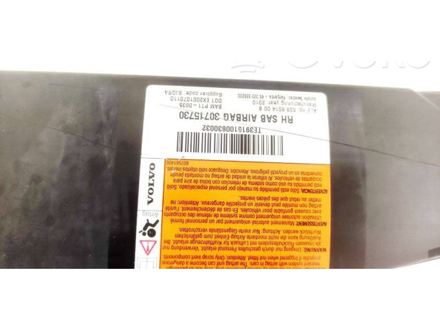 Подушка безопасности в сиденье 30715730, 608801400B   Volvo V70