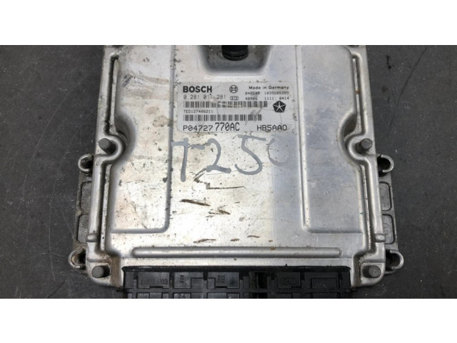 Řídící jednotka 0281011281, P04727770AC Chrysler Voyager 2002