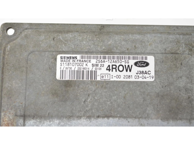 Блок управления двигателя 2S6A12A650SG Ford Fusion