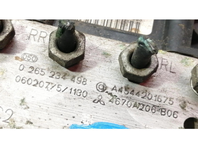 Блок АБС 0265234498, A4544201675   Smart  ForFour I  2004-2006 года