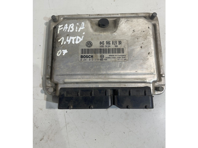 Блок управления двигателя 045906019BR, 0281012318 Skoda Fabia Mk1 (6Y)