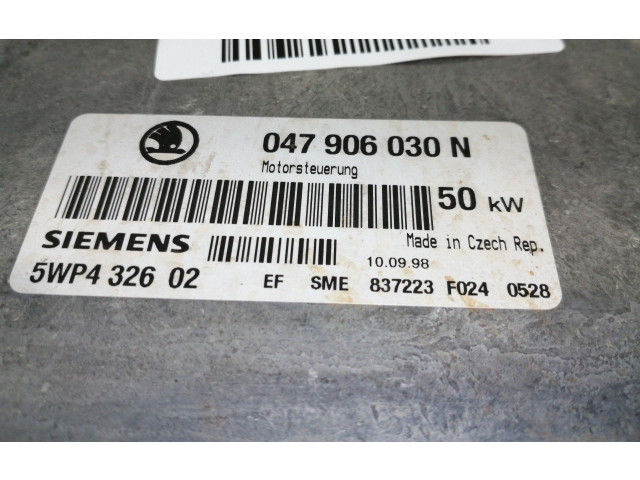 Блок управления двигателя 047906030N, 837223F0240528   Skoda Felicia I