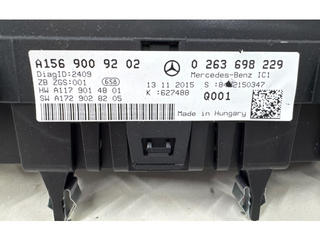 Přístrojová deska  Mercedes-Benz GLA W156 2015 A1569009202, 0263698229  