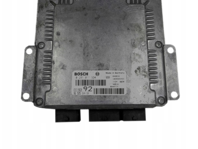 Блок управления двигателя 9652590480, 0281011334 Citroen C8