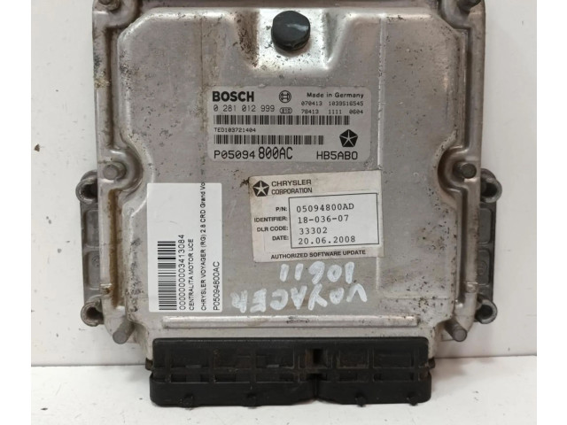 Řídící jednotka P05094800AC Chrysler Voyager