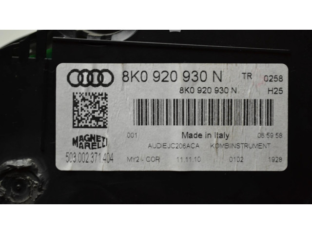 Панель приборов 8K0920930N, 503002371404   Audi A4 Allroad       