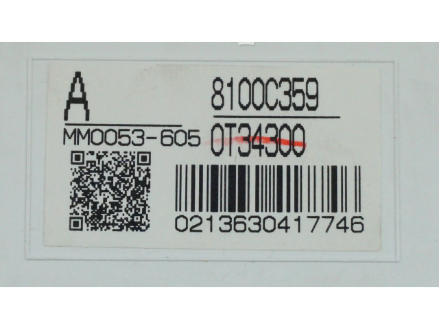 Панель приборов 0T34300, 8100C359 Mitsubishi ASX