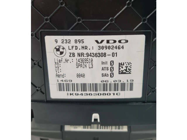 Přístrojová deska BMW M3 2009 9232895, 9436308