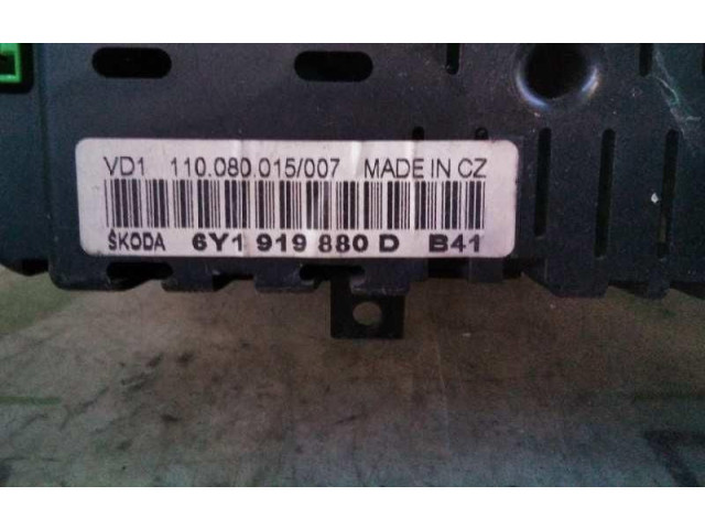 Přístrojová deska Skoda Fabia Mk1 (6Y) 2000 6Y1919880D, 0090059
