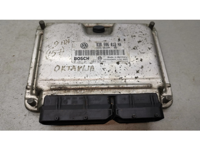 Блок управления двигателя 038906012HA, 0281011309 Skoda Octavia Mk1 (1U)