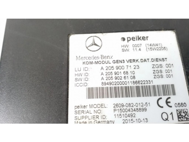 Блок управления A2059007123 Mercedes-Benz E W212