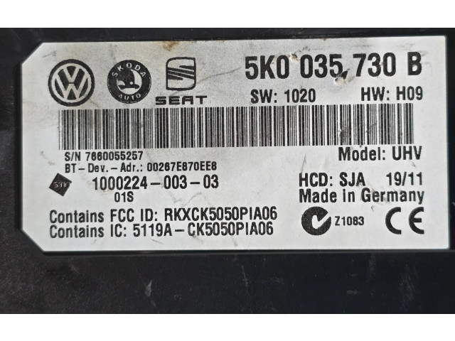 Модуль «Bluetooth» 5K0035730B, 7660055257   Volkswagen Sharan