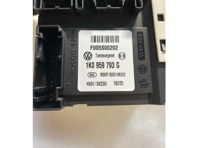 Передний двигатель механизма для подъема окон Volkswagen Jetta V 2005 - 2010 года 1K0959793G, F005S00202