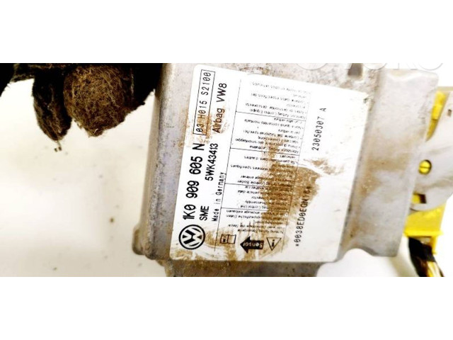 Блок подушек безопасности 1K0909605N, 5WK43413   Skoda Octavia Mk2 (1Z)
