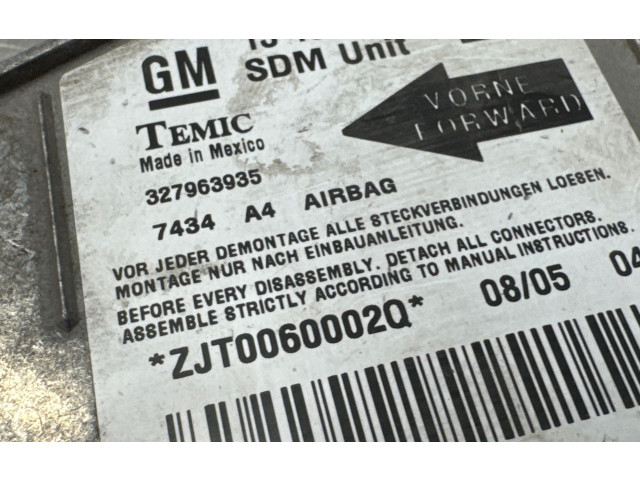 Блок подушек безопасности 13158712, ZJT0060002Q   Opel Meriva A