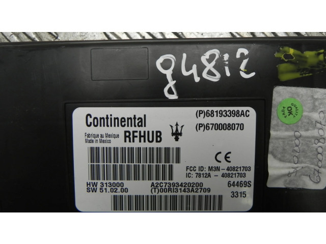 Блок управления 68193398AC, G4812 Maserati Ghibli