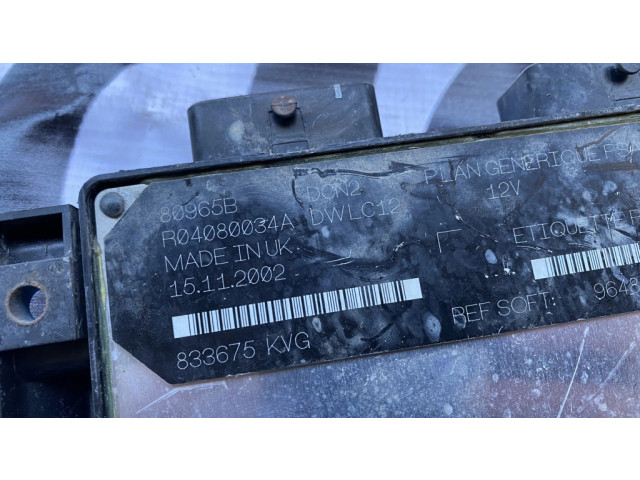 Řídící jednotka 9648225280, R04080034A Citroen Berlingo 2000